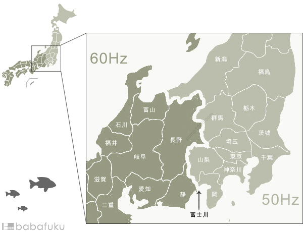 Hz(50Hz・60Hz)のご説明 Hz(50Hz・60Hz)のご説明