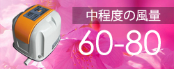 中程度の風量60～80