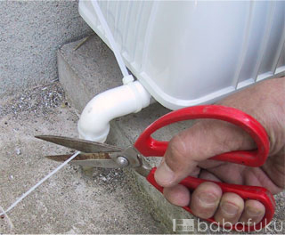 ブロアー取り付け方(L字管)