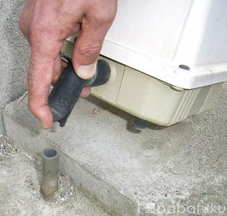 ブロアー取り付け方(L字管)