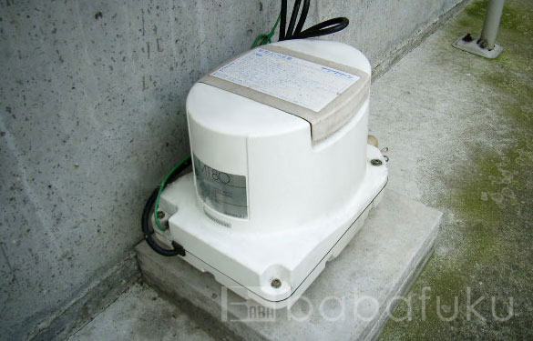 浄化槽ブロアー フジクリーンMT-80 詳細図