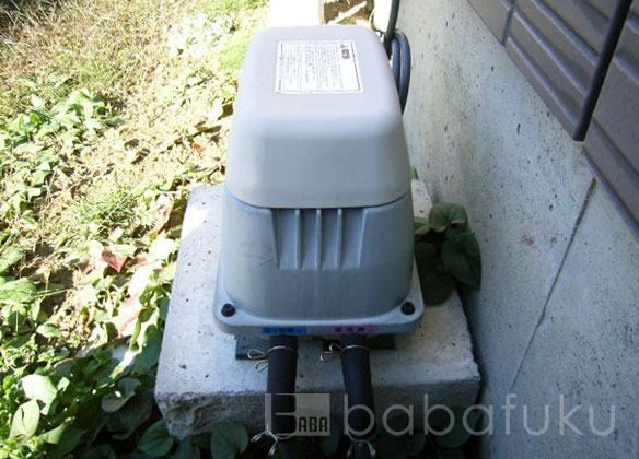 浄化槽ブロアー 日立MB-80WT 詳細図