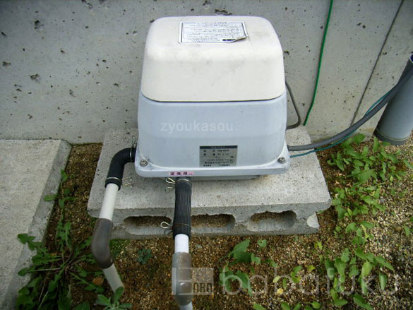 浄化槽ブロアー 日立MB-80W 詳細図 浄化槽ブロアー 日立MB-80W 詳細図