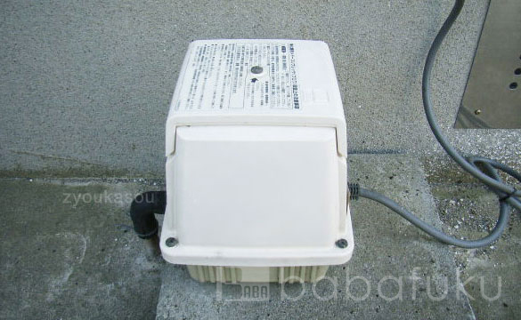 浄化槽ブロアー ニッコー(クボタ)LA-28B～35B 詳細図