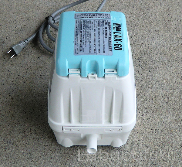 浄化槽ブロアー 日東工器LAX60 (旧タイプ) 詳細図