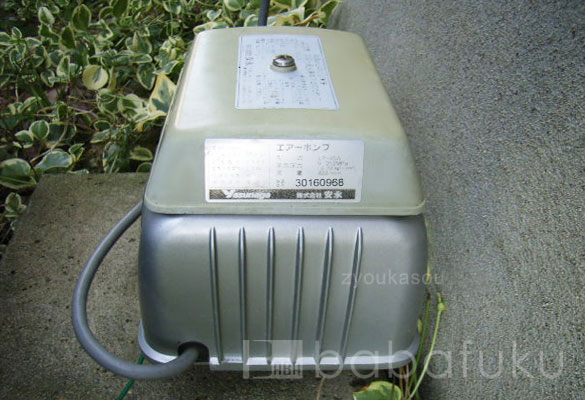 浄化槽ブロアー 安永LP30～60(旧タイプネジ式) 詳細図