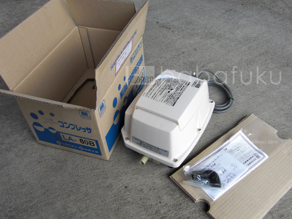 ブロアー 日東工器(クボタ)LA-80E 詳細図