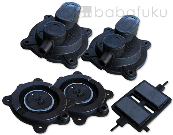 ブロアー安永ダイヤフラム式補修部品/LP30A・40A・60AN(ロッド付き) 詳細図